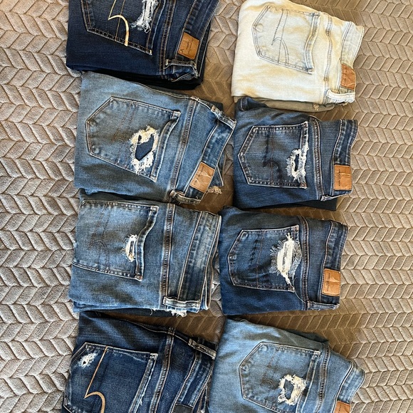 American Eagle Outfitters Women's Skinny Jeans - ripped - Picture 1 of 4